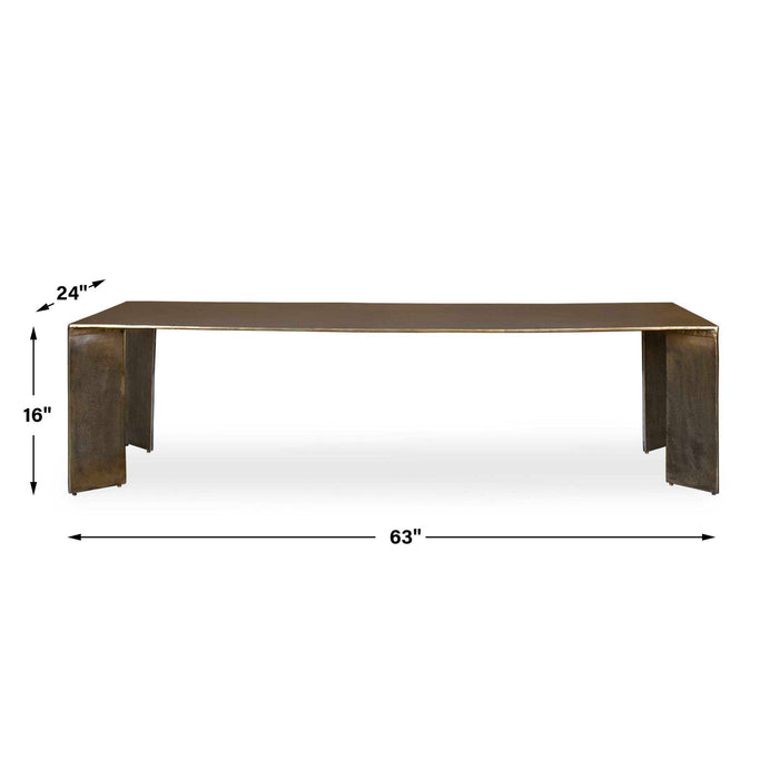 Reade - Outdoor Coffee Table - Brass