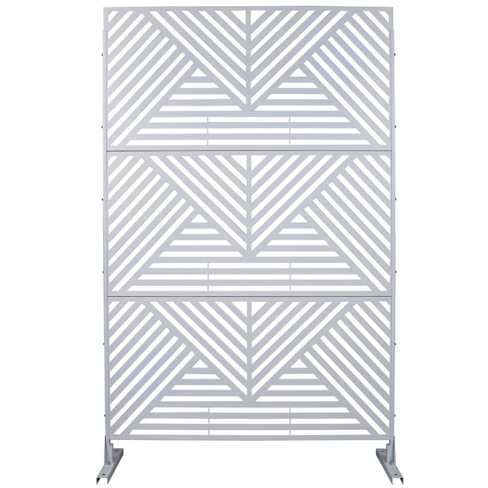 Freestanding Outdoor & Indoor Freestanding Metal Privacy Screen