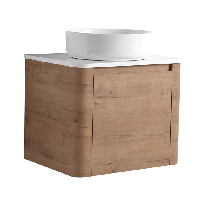 Wall Mounted Bathroom Vanity & Art Sink & 1 Soft Close Door