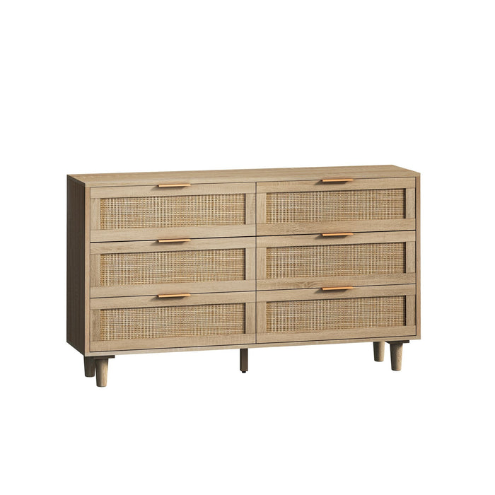 6 Drawer Storage Modern Cabinet For Bedroom