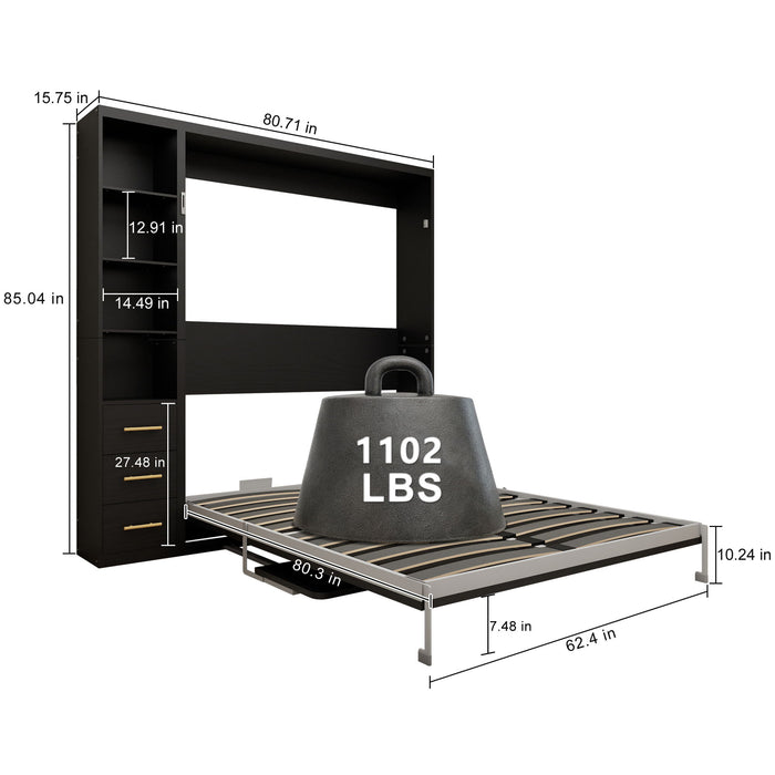 Multifunctional Vertical Murphy Wall Bed