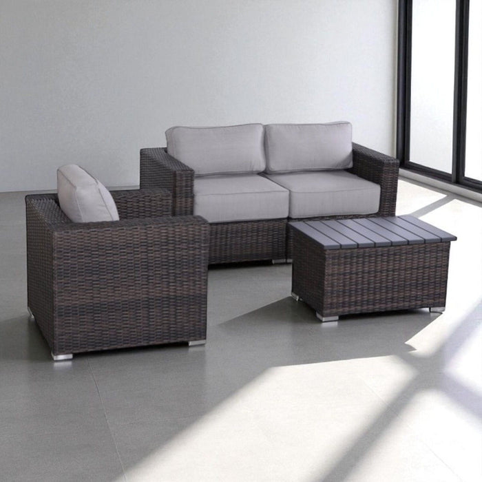 Stylish Sofa Seating Group With Cushions Perfect For Outdoor Gatherings