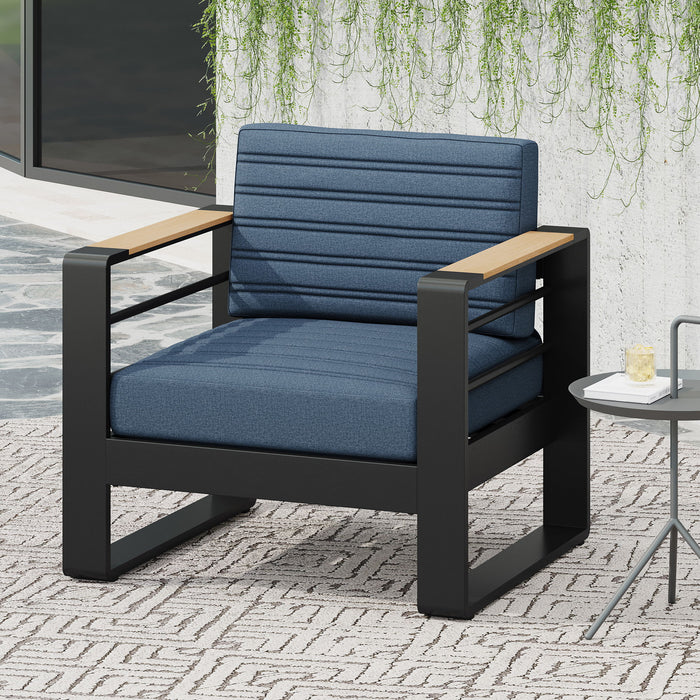 Giovanna - Club Chair Set With Aluminum Frame