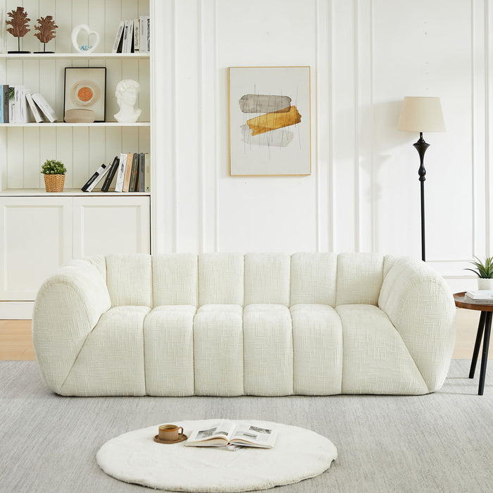 Modern Sofa With Piano Key Backrest
