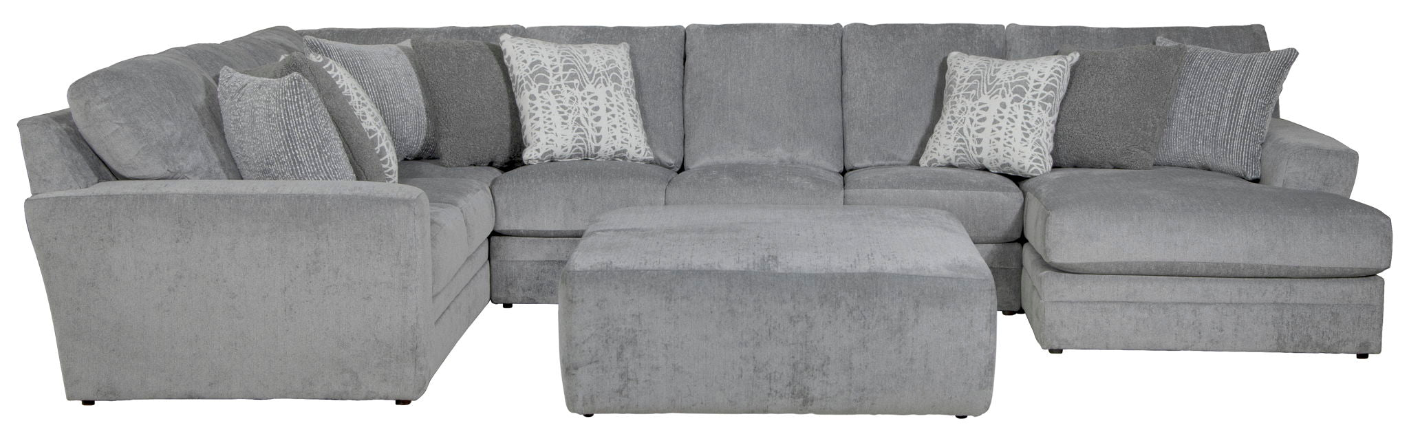 Glacier - Sectional With Cocktail Ottoman