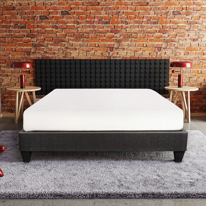 14" Upholstered Platform Bed Base, Mattress Foundation