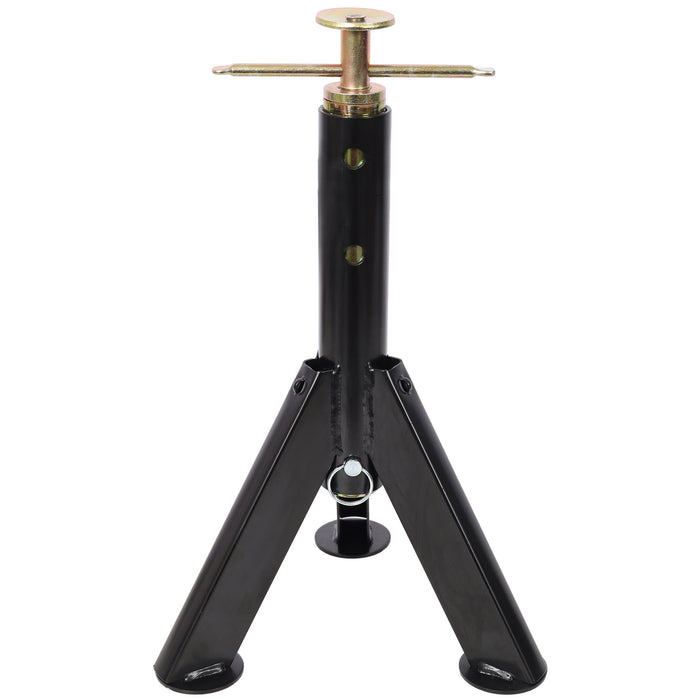 RV Adjustable Telescoping Stabilizer Jack Stand Supports Stabilizer, 16" To 30" (Set of 2) - Black