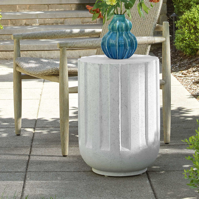 Jane - Outdoor Accent Table - White