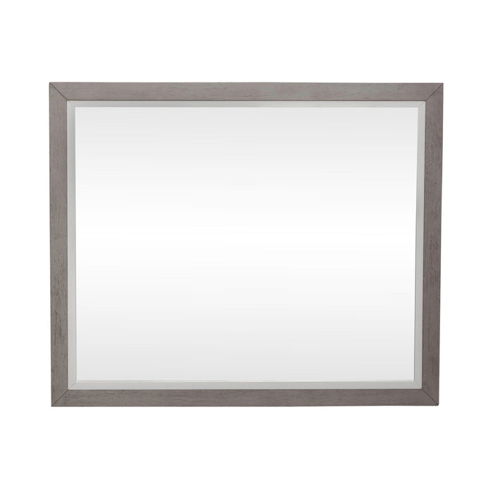 Palmetto Heights - Landscape Mirror - Shell White & Driftwood