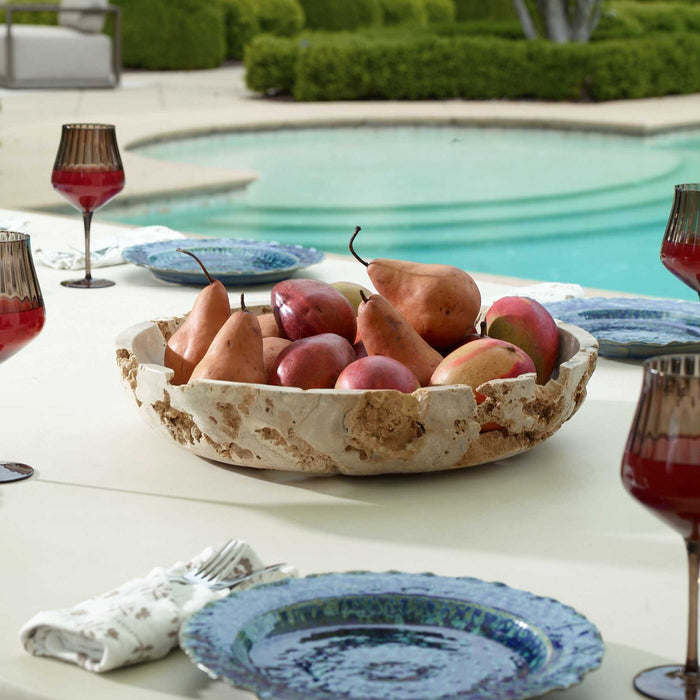 Quarried Stone - Indoor-Outdoor Bowl - Brown