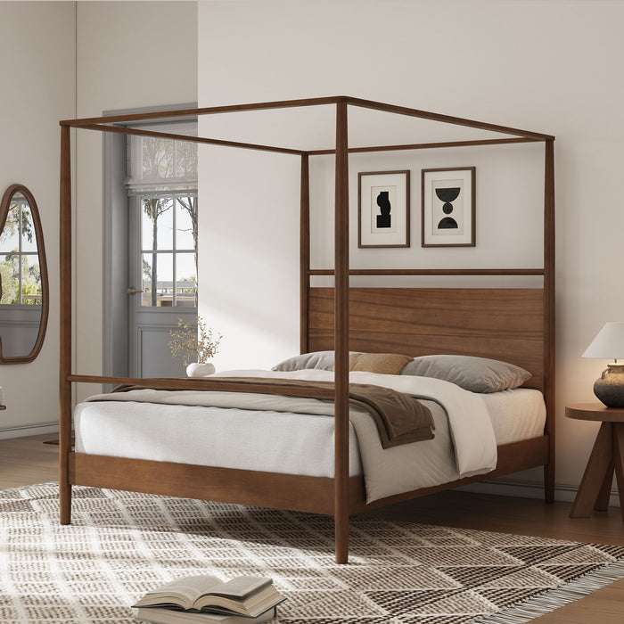 Canopy Bed Frame With 4 Posters