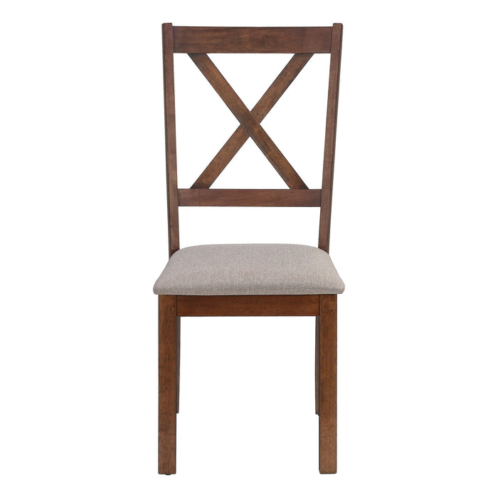 Dining Chair Side, Upholstered For Dining Room, Transitional (Set of 2)