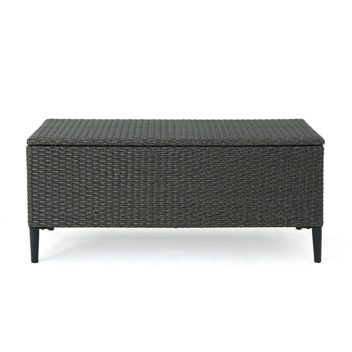 Rupert - Storage Unit Resin Wicker Outdoor