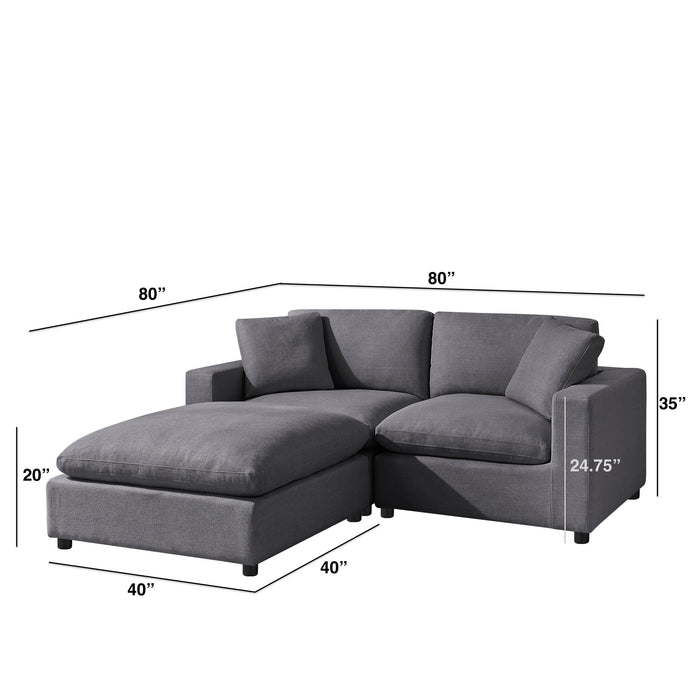 Cassandra - Sofa With Ottoman