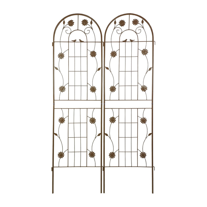 Metal Garden Trellis Rustproof Trellis For Climbing Plant Outdoor Flower Support