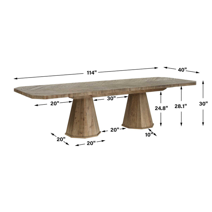 Caledon - Reclaimed Dining Table - Oak
