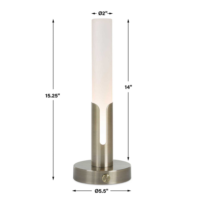 Tron - Rechargeable LED Accent Lamp - Brass,Gold