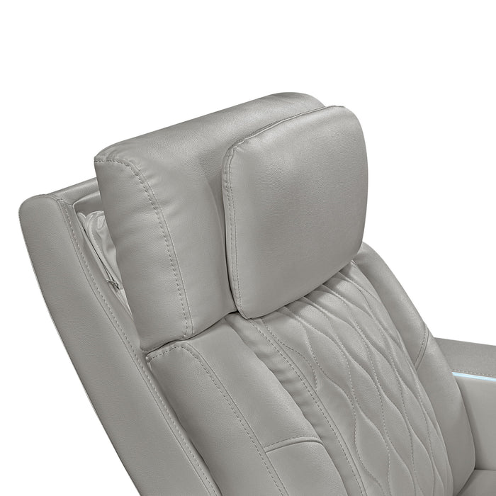 Electra - Power Recliner With Power Headrest, Massage, LED Lighting And USB Control