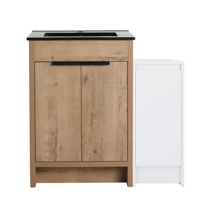 Freestanding Bathroom Vanity & Sink And Storage Cabinets, Soft Closing Doors