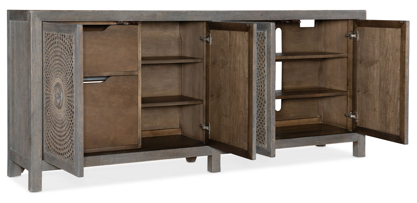 Melange - Emmett Entertainment Console - Dark Gray