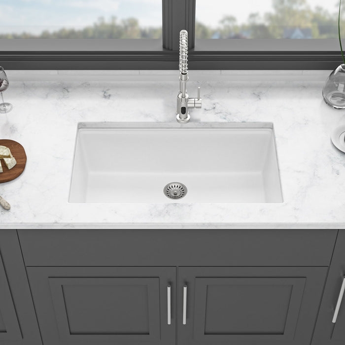 Quartz Kitchen Sink, Granite Composite Workstation Undermount