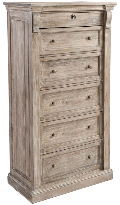 Adelaide - 6 Drawer Chest - Natural White Wash