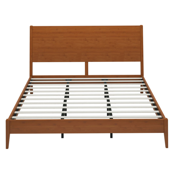 Modern Sled Platform Bed Frame With Slats