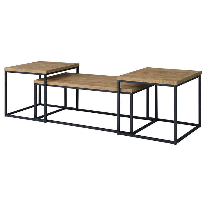 Rosey - 3 Piece Coffee Table Set - Mango Color