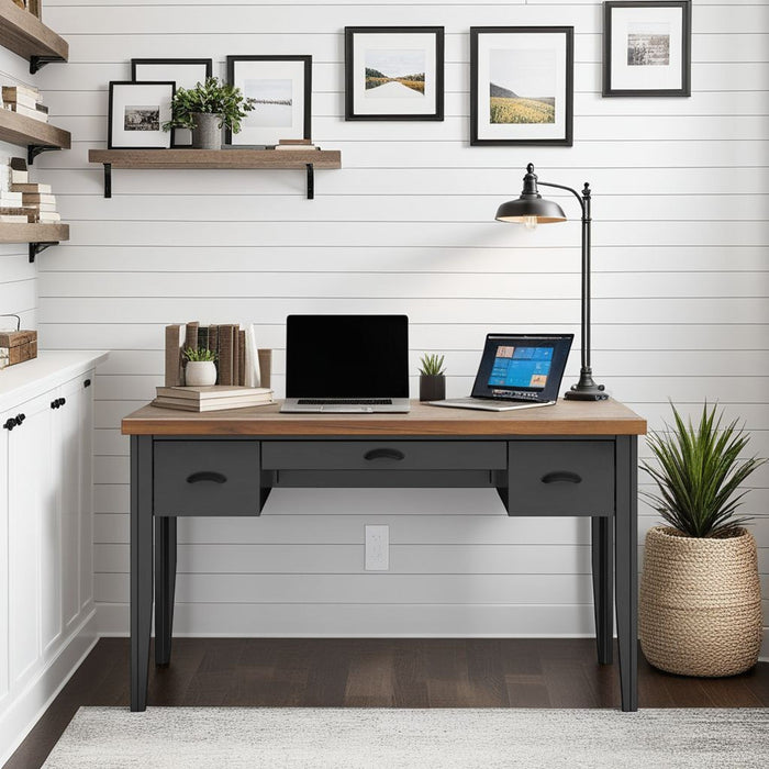 Writing Desk - Black / Whiskey