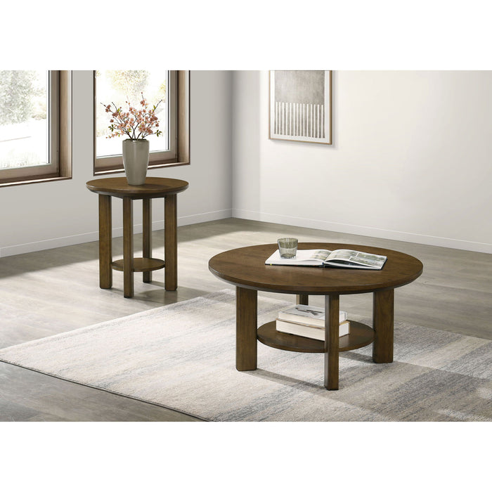 Crispin - 2 Piece Coffee Table Set With Open Shelves
