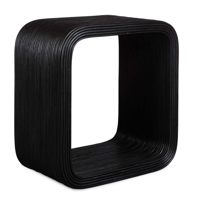 Compton - Rattan Side Table - Black