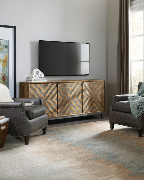 Commerce And Market - 69" Serramonte Entertainment/Accent Console - Light Brown