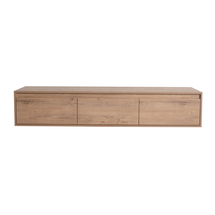 Modern Minimalist Bathroom Cabinet With Soft Close Drawers And Floating Mounting Design