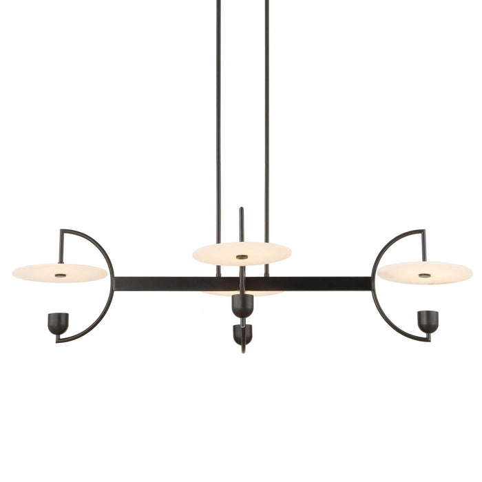Kyoto - 4 Light Linear LED Chandelier - Black