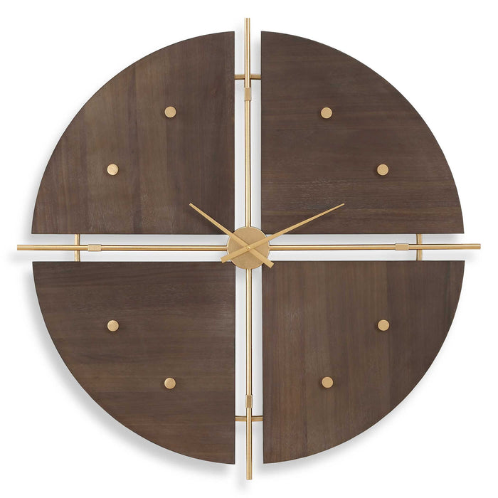 Walnut Elegance - Wall Clock