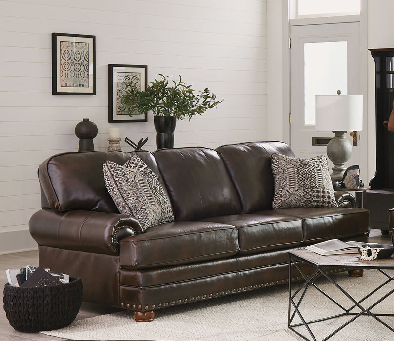 Roberto - Leather Sofa - Cocoa