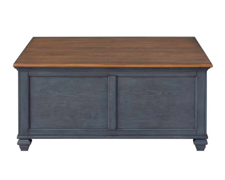 Lift-Top Coffee Table - Blue