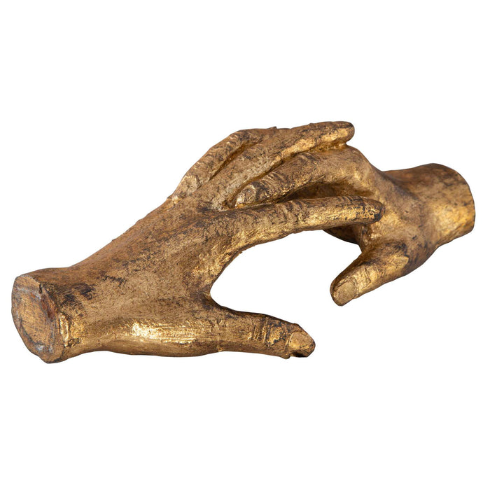 Hold My Hand - Sculpture - Gold