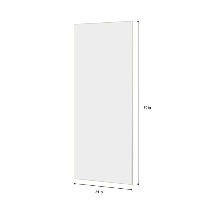 Modern Full Length Mirror With High Definition Shatter Proof Glass And Aluminum Alloy Frame