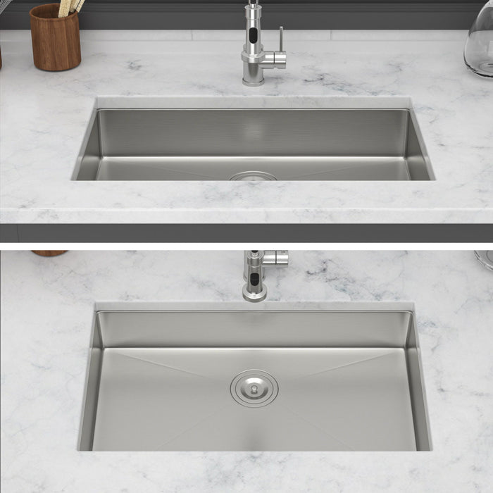 Undermount Sink, Low Depth Single Bowl