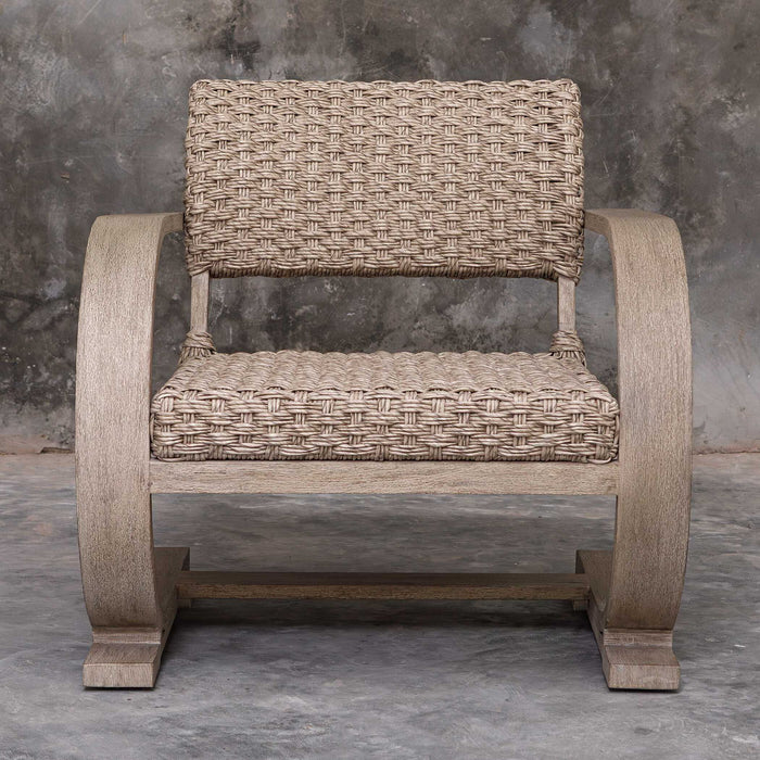 Rehema - Outdoor Wicker Lounge Chair - Gray