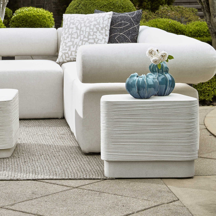 Saltwater - Concrete Side Table - White