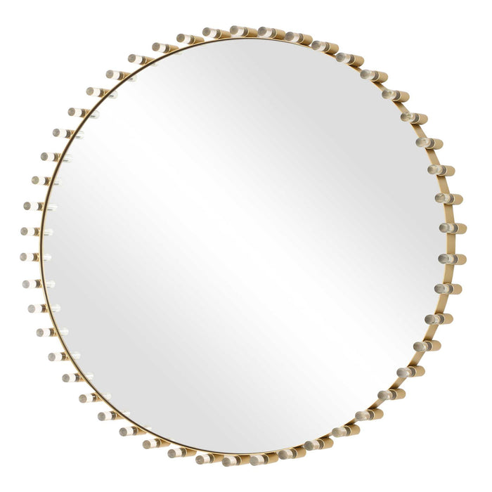 Avelyne - Round Mirror - Gold