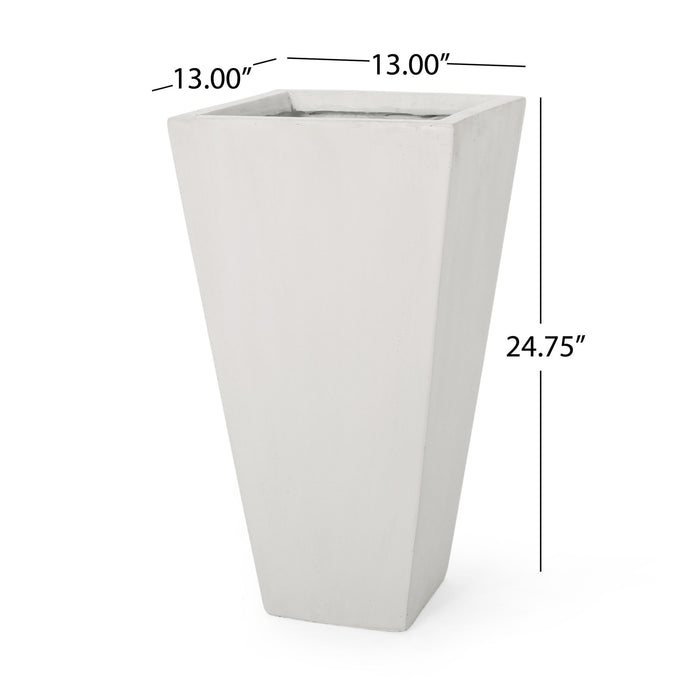 Outdoor Modern Cast Stone Planter