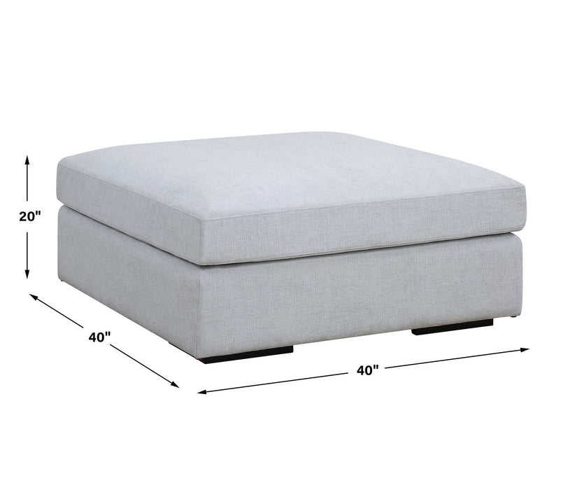 Refuge - Cloud Blue Sofa Ottoman