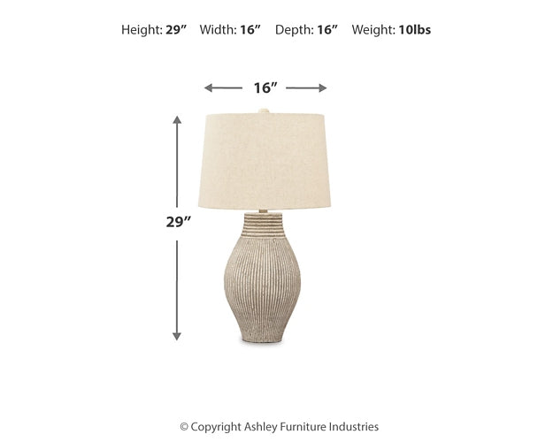 Ashley Express - Layal Paper Table Lamp (1/CN)