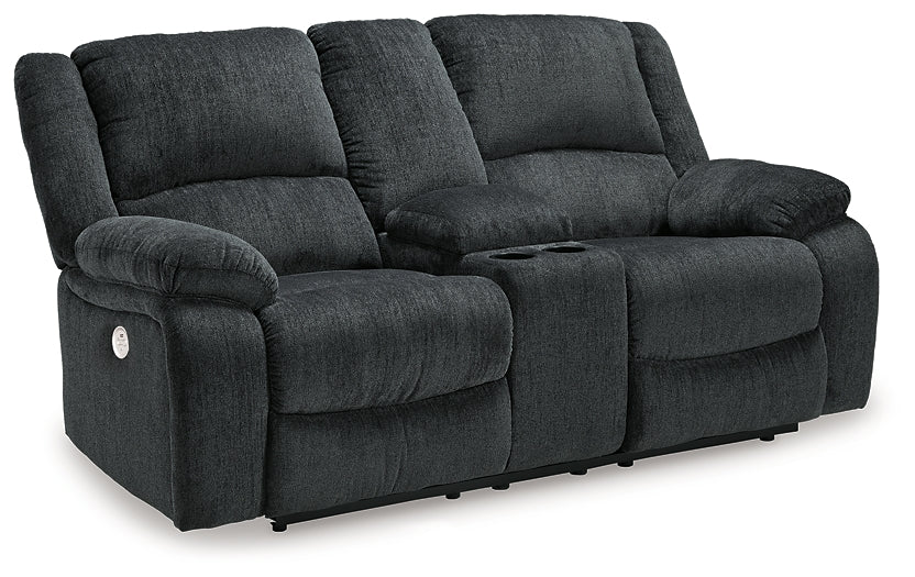 Draycoll DBL REC PWR Loveseat w/Console