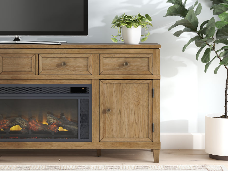 Sharlance 81" TV Stand with Electric Fireplace