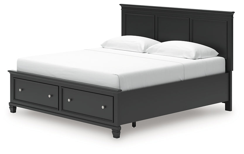 Lanolee King Panel Storage Bed