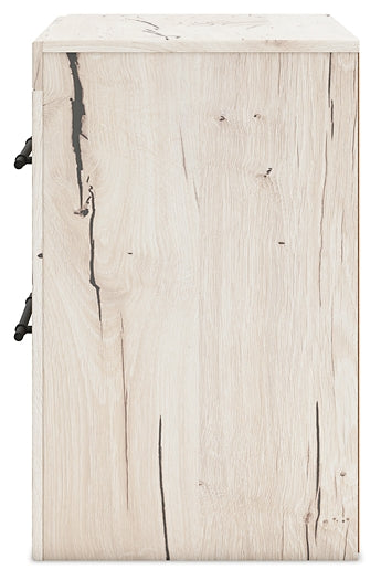 Lawroy Twin Panel Bed with Mirrored Dresser and Nightstand